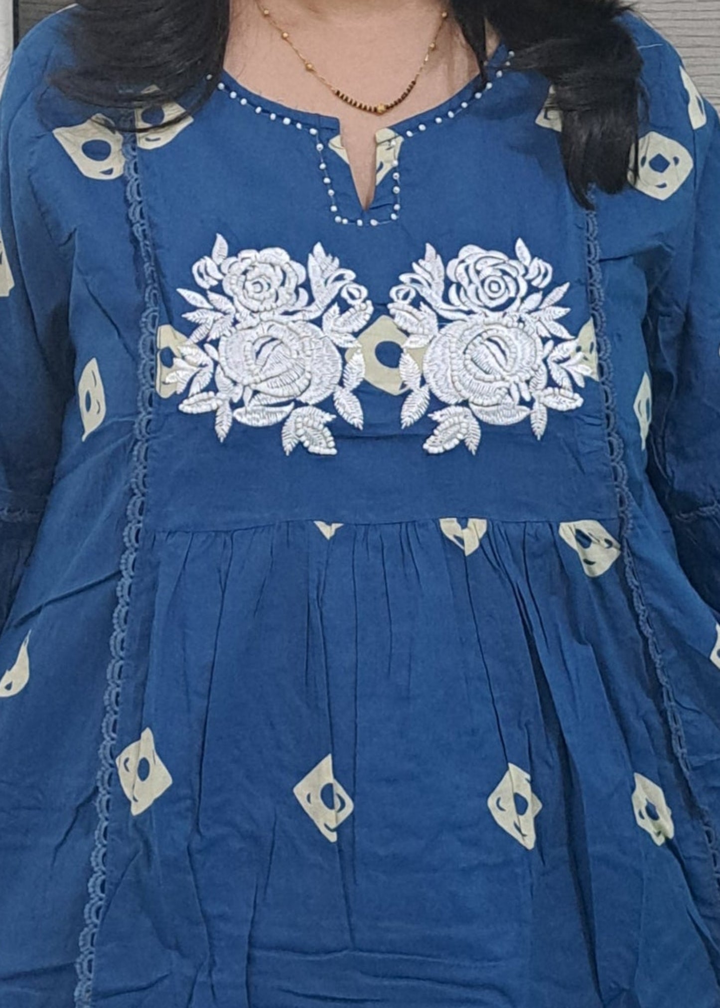 BLUE VEDA COTTON KURTA SET