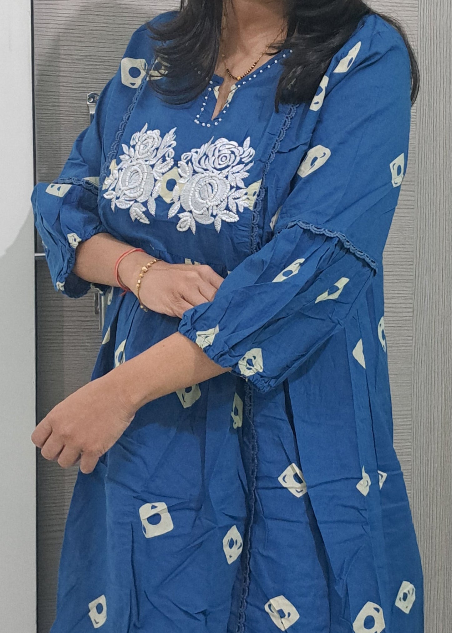 BLUE VEDA COTTON KURTA SET