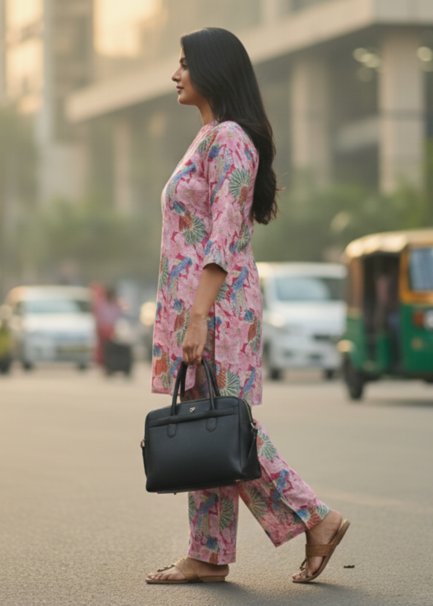 PINK ZIVA SILK CO-ORD SET
