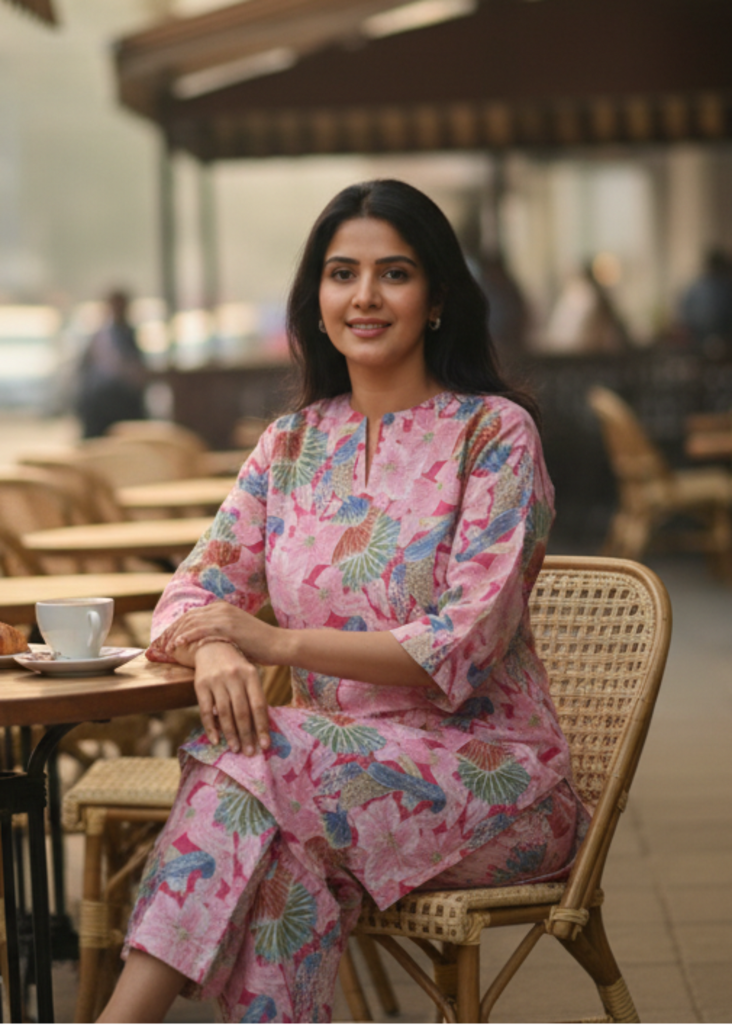 PINK ZIVA SILK CO-ORD SET