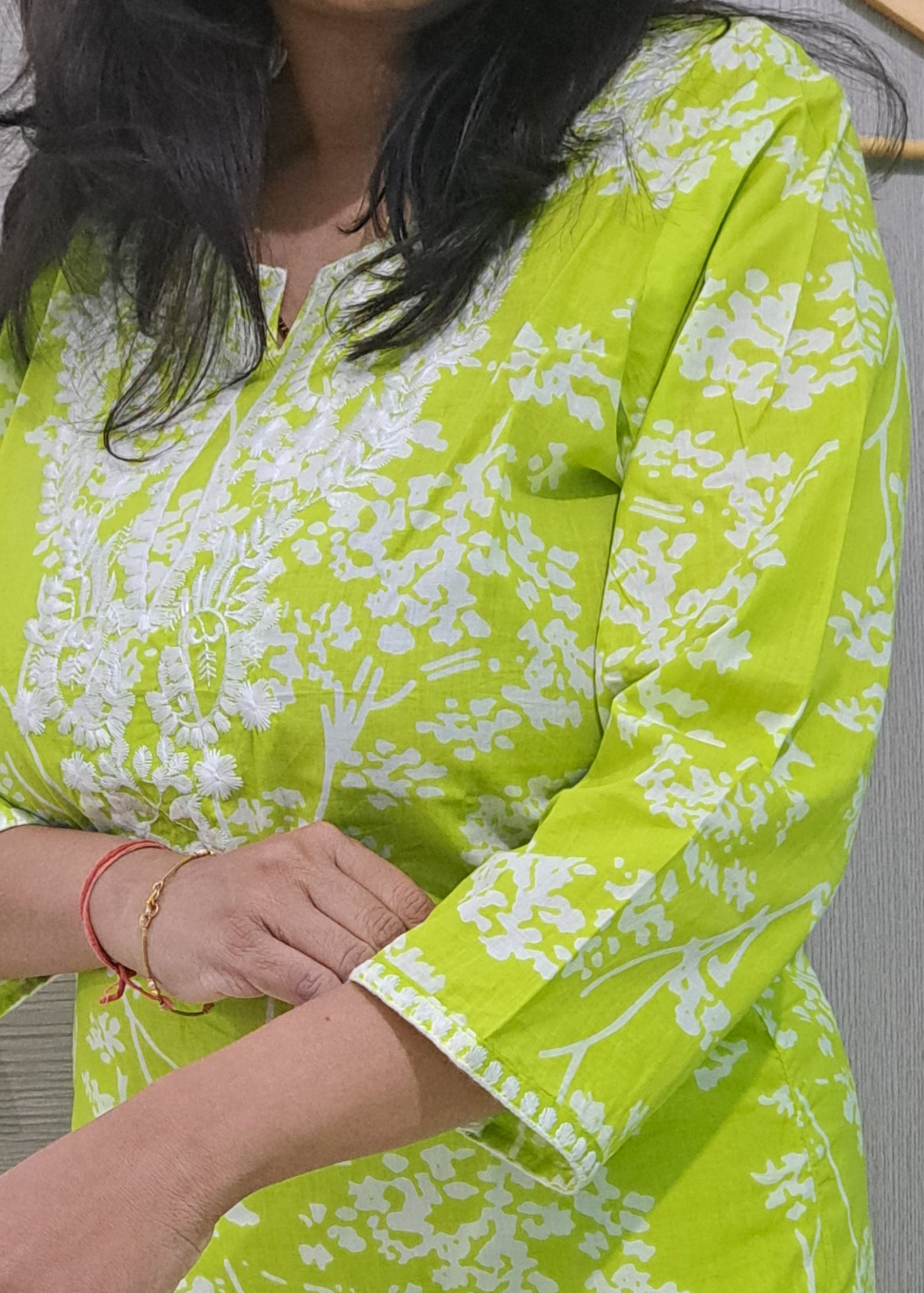 GREEN NISHI COTTON KURTA SET