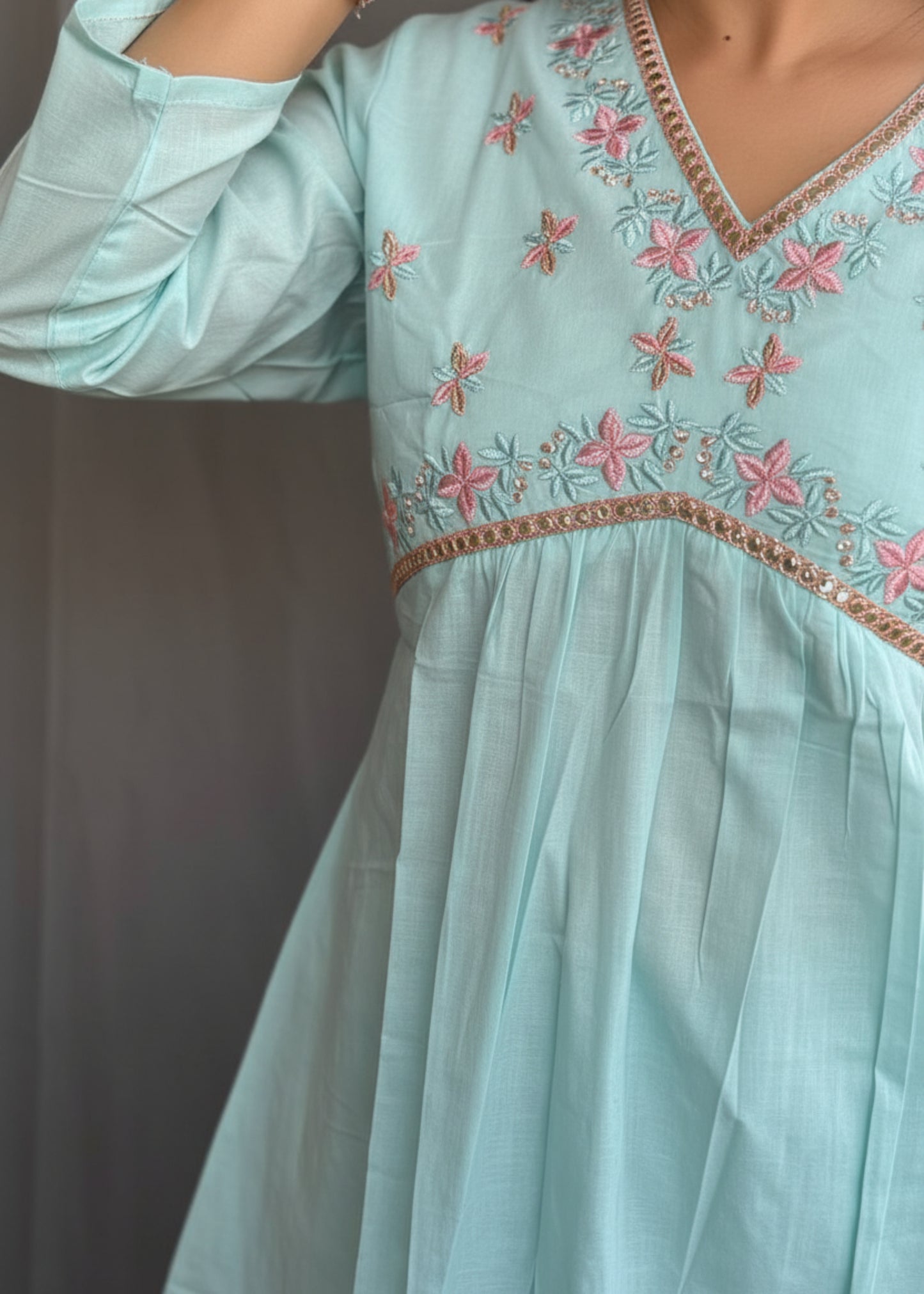 BLUE NAIRA COTTON CO-ORD SET