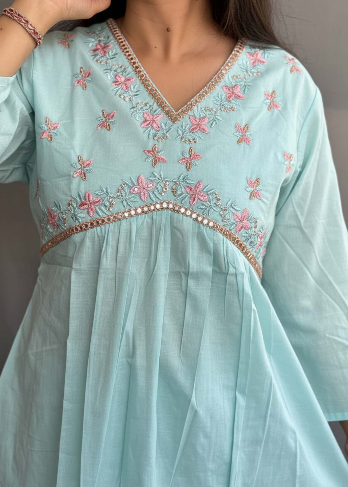 BLUE NAIRA COTTON CO-ORD SET